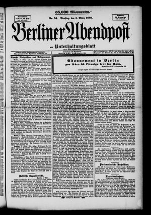 Berliner Abendpost on Mar 5, 1889