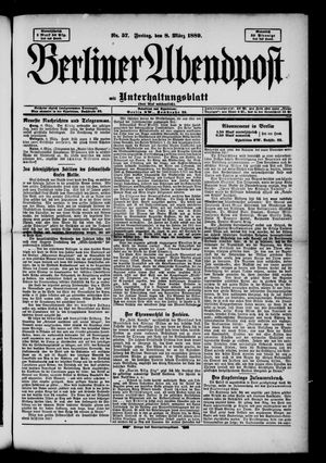 Berliner Abendpost on Mar 8, 1889