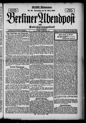 Berliner Abendpost vom 21.03.1889
