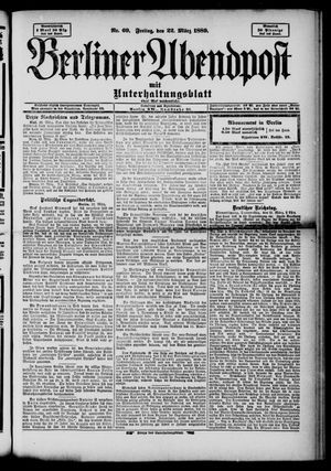 Berliner Abendpost vom 22.03.1889