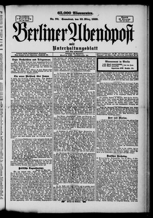 Berliner Abendpost vom 23.03.1889