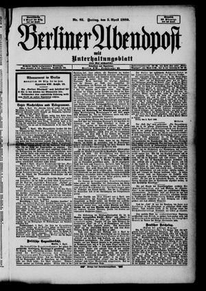 Berliner Abendpost vom 05.04.1889