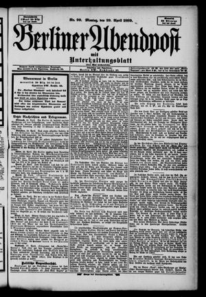 Berliner Abendpost vom 29.04.1889