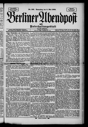 Berliner Abendpost vom 02.05.1889