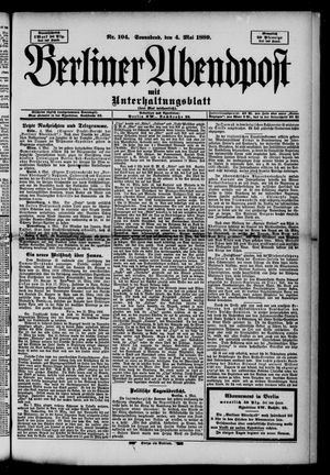 Berliner Abendpost vom 04.05.1889