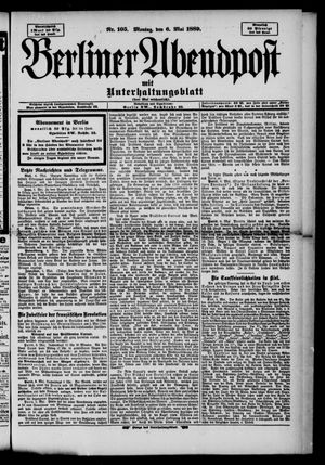 Berliner Abendpost vom 06.05.1889