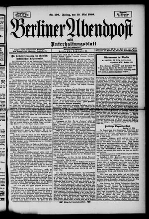 Berliner Abendpost on May 10, 1889