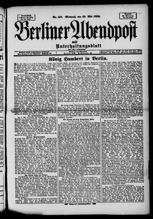 Berliner Abendpost on May 22, 1889