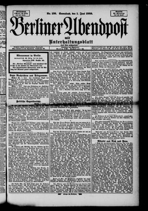Berliner Abendpost on Jun 1, 1889