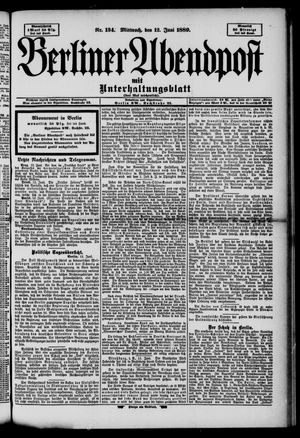 Berliner Abendpost vom 12.06.1889