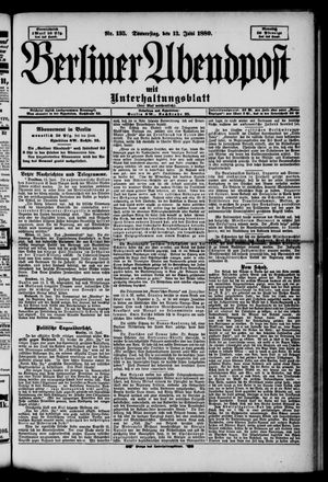 Berliner Abendpost on Jun 13, 1889