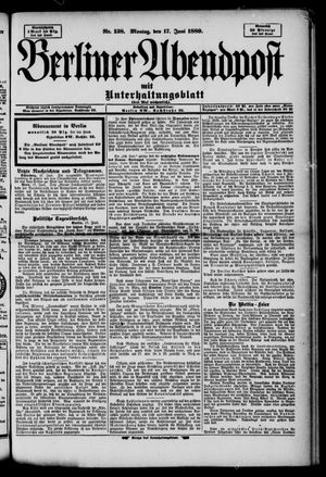 Berliner Abendpost vom 17.06.1889