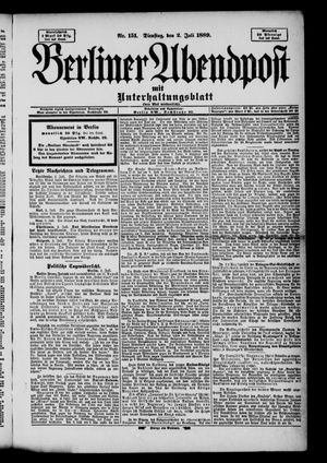Berliner Abendpost on Jul 2, 1889