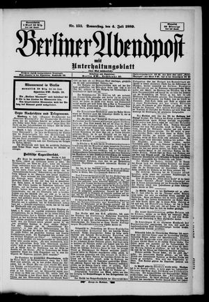 Berliner Abendpost vom 04.07.1889