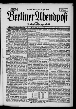Berliner Abendpost vom 08.07.1889