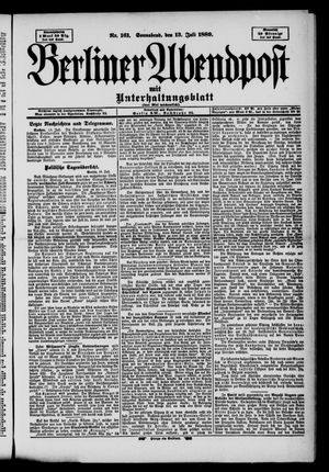 Berliner Abendpost vom 13.07.1889