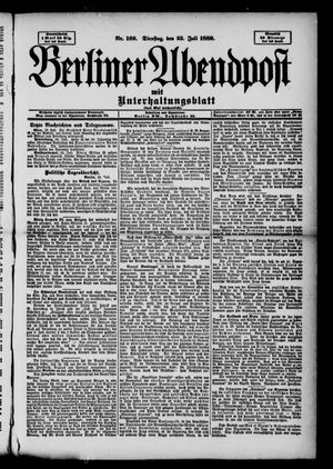 Berliner Abendpost vom 23.07.1889