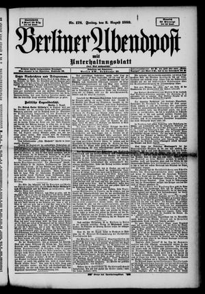 Berliner Abendpost on Aug 2, 1889
