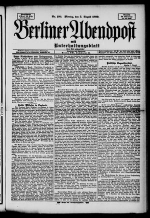 Berliner Abendpost on Aug 5, 1889