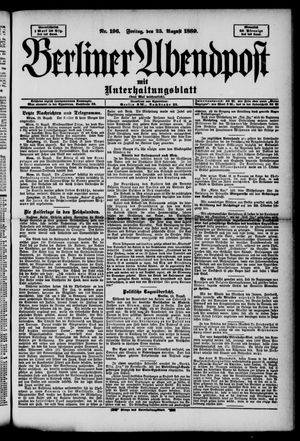 Berliner Abendpost on Aug 23, 1889