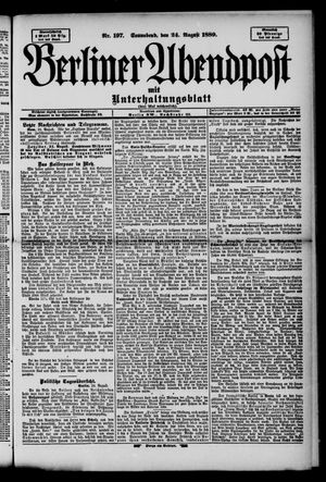 Berliner Abendpost vom 24.08.1889