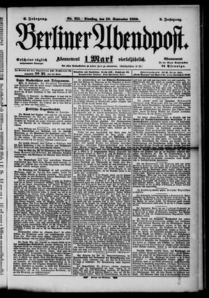 Berliner Abendpost vom 10.09.1889