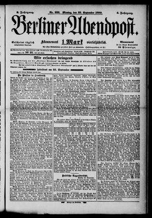 Berliner Abendpost vom 23.09.1889