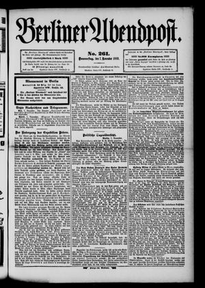 Berliner Abendpost vom 07.11.1889