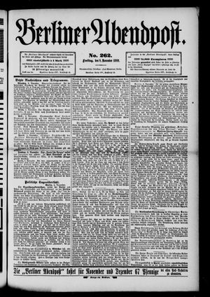Berliner Abendpost vom 08.11.1889