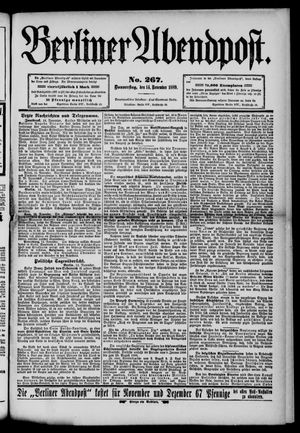 Berliner Abendpost vom 14.11.1889