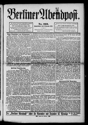 Berliner Abendpost vom 16.11.1889