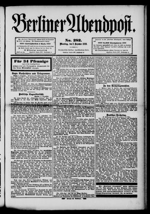 Berliner Abendpost vom 02.12.1889