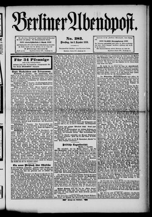 Berliner Abendpost vom 03.12.1889
