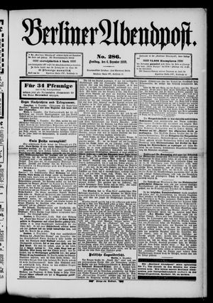 Berliner Abendpost vom 06.12.1889