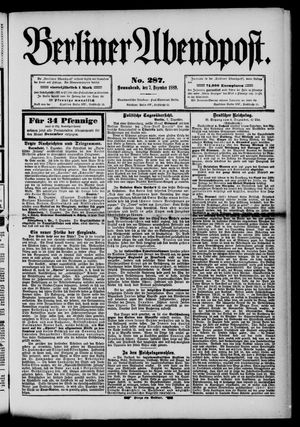 Berliner Abendpost vom 07.12.1889