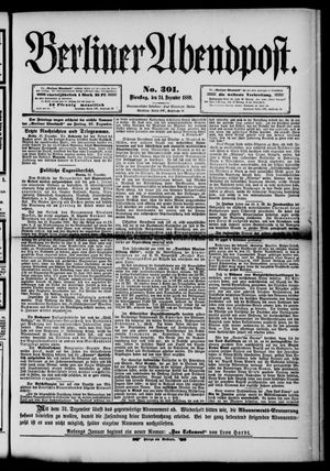 Berliner Abendpost vom 24.12.1889