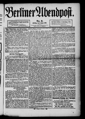 Berliner Abendpost vom 03.01.1890