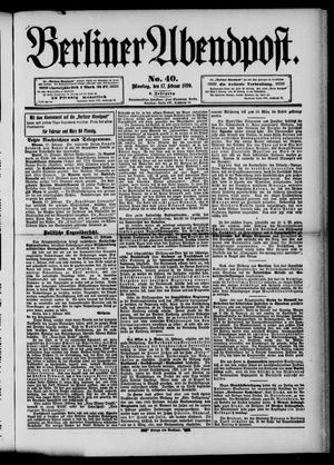 Berliner Abendpost on Feb 17, 1890