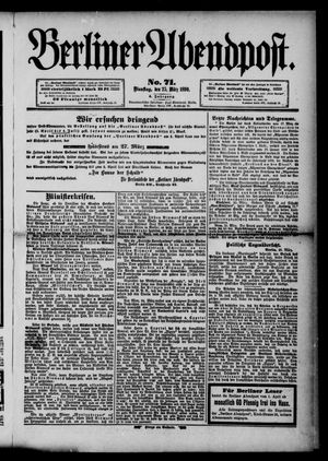 Berliner Abendpost on Mar 25, 1890