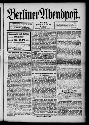 Berliner Abendpost vom 15.04.1890