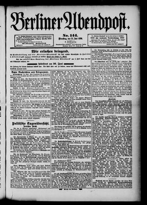 Berliner Abendpost vom 24.06.1890