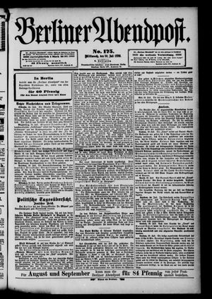 Berliner Abendpost vom 30.07.1890