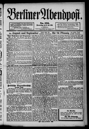 Berliner Abendpost vom 31.07.1890