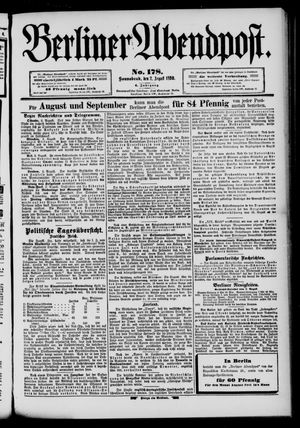 Berliner Abendpost vom 02.08.1890