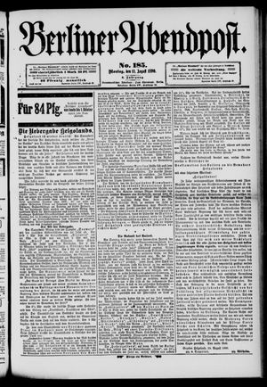 Berliner Abendpost vom 11.08.1890