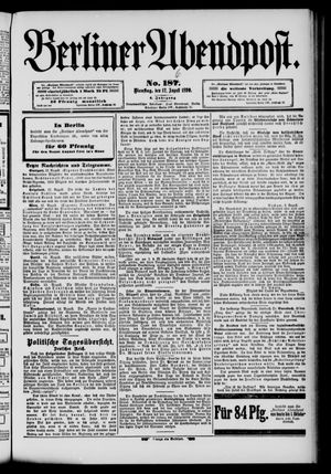 Berliner Abendpost vom 12.08.1890