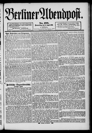 Berliner Abendpost vom 14.08.1890