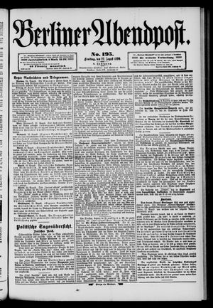 Berliner Abendpost vom 22.08.1890