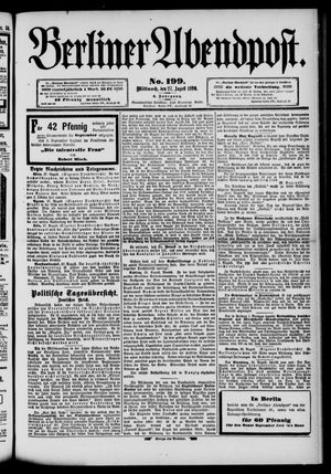 Berliner Abendpost vom 27.08.1890