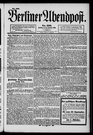 Berliner Abendpost vom 19.09.1890